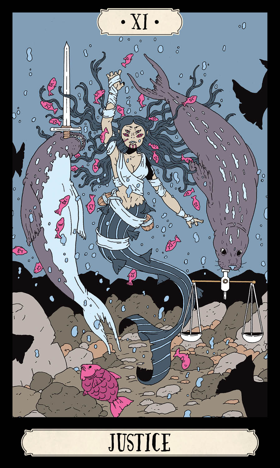 Ask the Witch Tarot card illuminating the deck's rich colour palette — Eternal Spirit