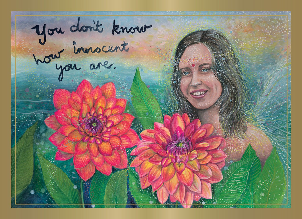 The Unfurling Goddess card revealing the deck's deeply layered symbolism — Eternal Spirit