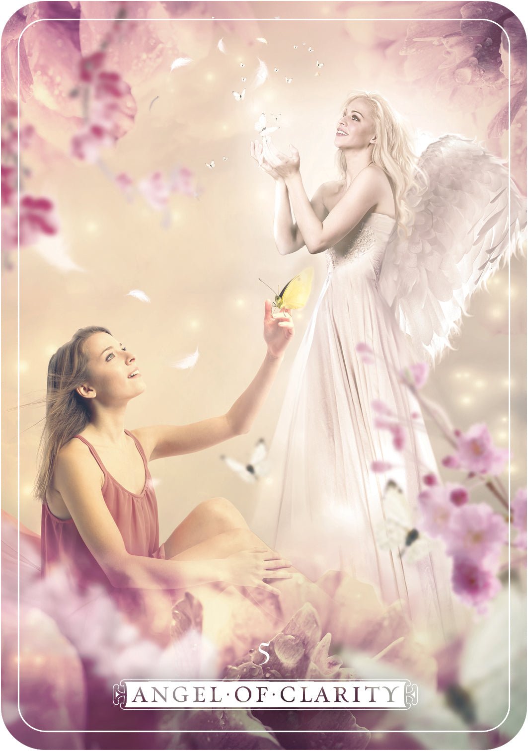 Guardian Angel Oracle card exploring the deck's contemplative imagery — Eternal Spirit