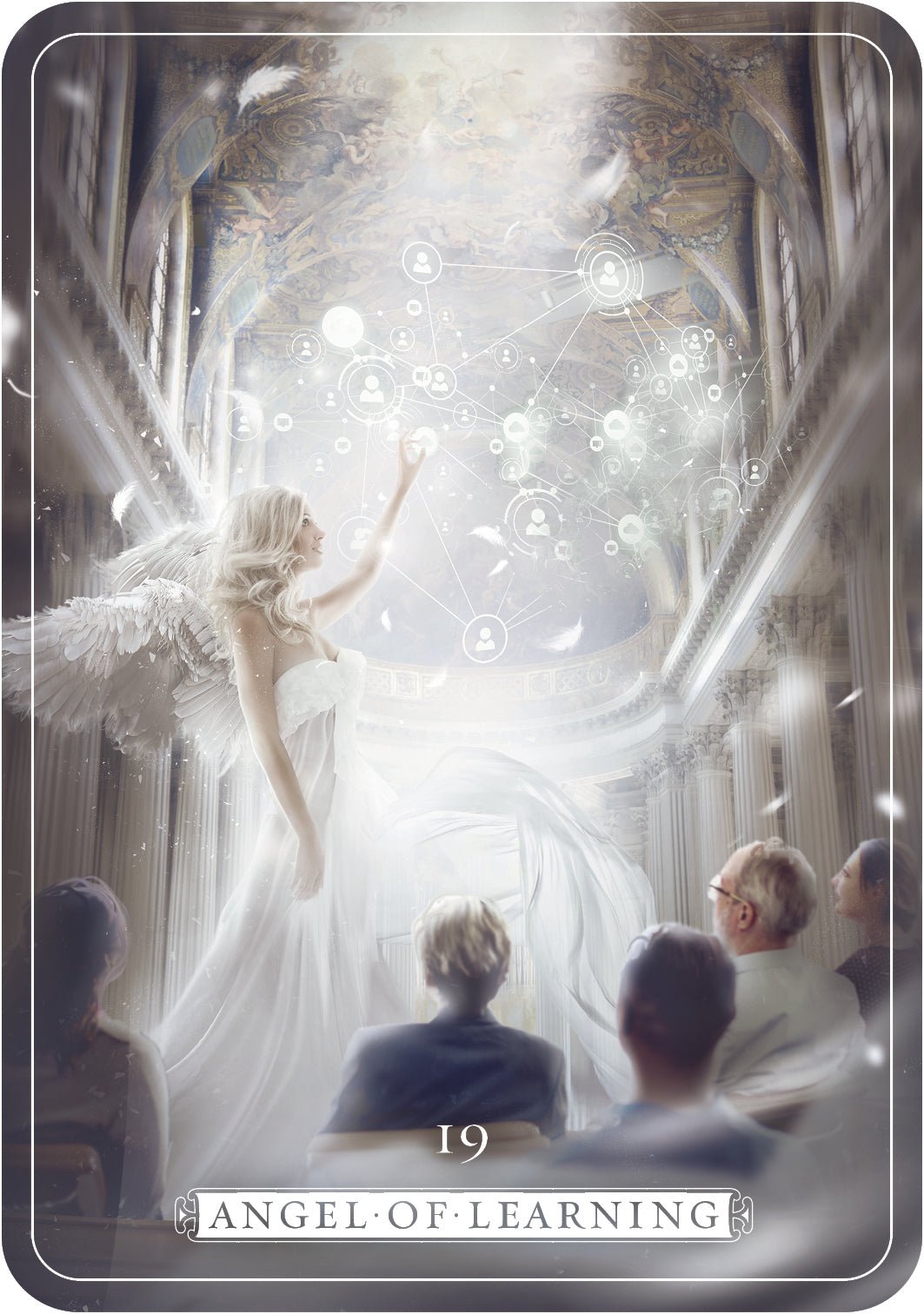 Guardian Angel Oracle card reflecting the deck's transcendent artwork — Eternal Spirit