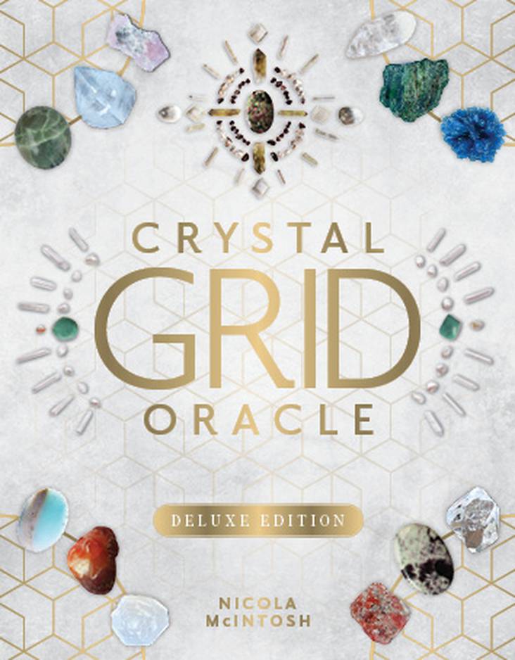 Crystal Grid Oracle Cards Deluxe Edition dark box with ornate crystal mandala — Eternal Spirit