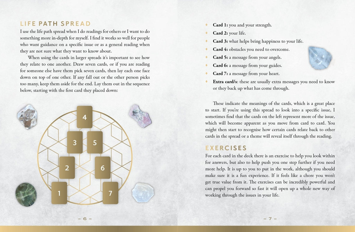Crystal Grid Oracle Cards (Deluxe Edition) card offering a glimpse of the deck's sacred imagery — Eternal Spirit