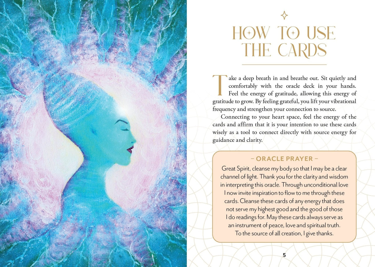 Ascension Oracle card exploring the deck's contemplative imagery — Eternal Spirit