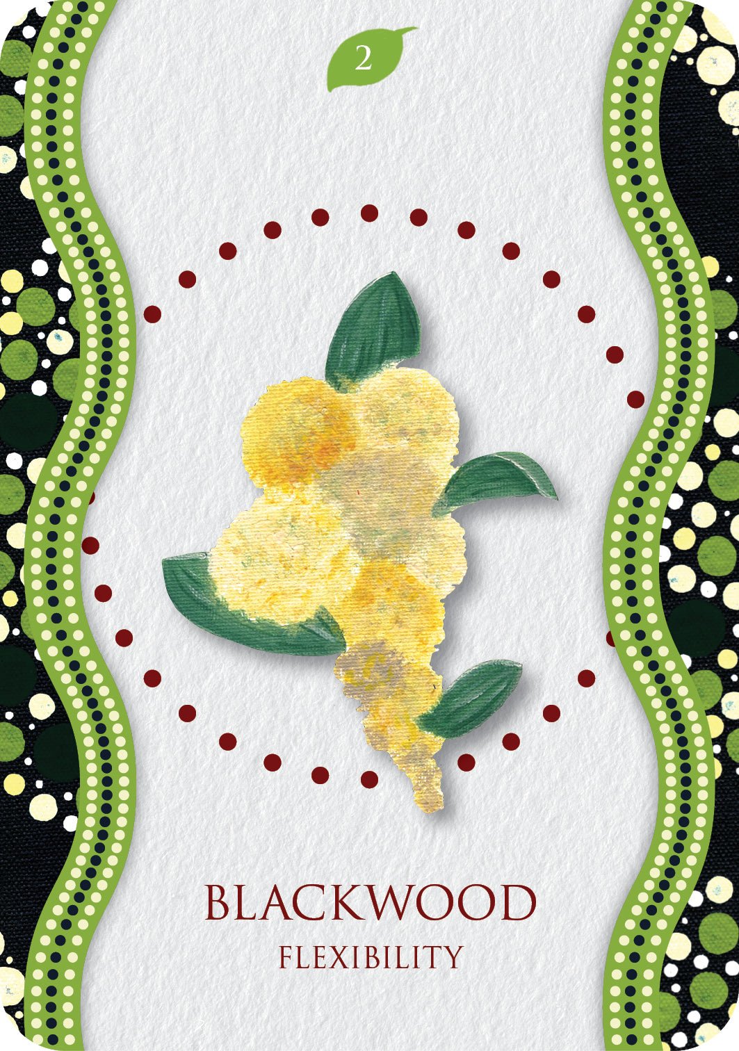 Aboriginal Healing Oracle card celebrating the deck's unique visual language — Eternal Spirit