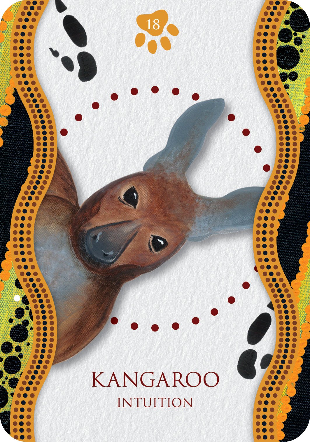 Aboriginal Healing Oracle card revealing the deck's mystical artwork — Eternal Spirit