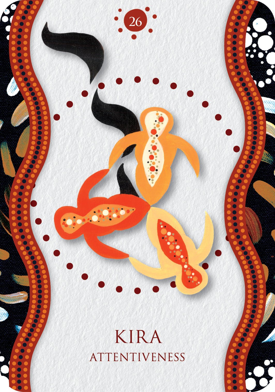 Aboriginal Healing Oracle card showcasing the deck's evocative imagery — Eternal Spirit