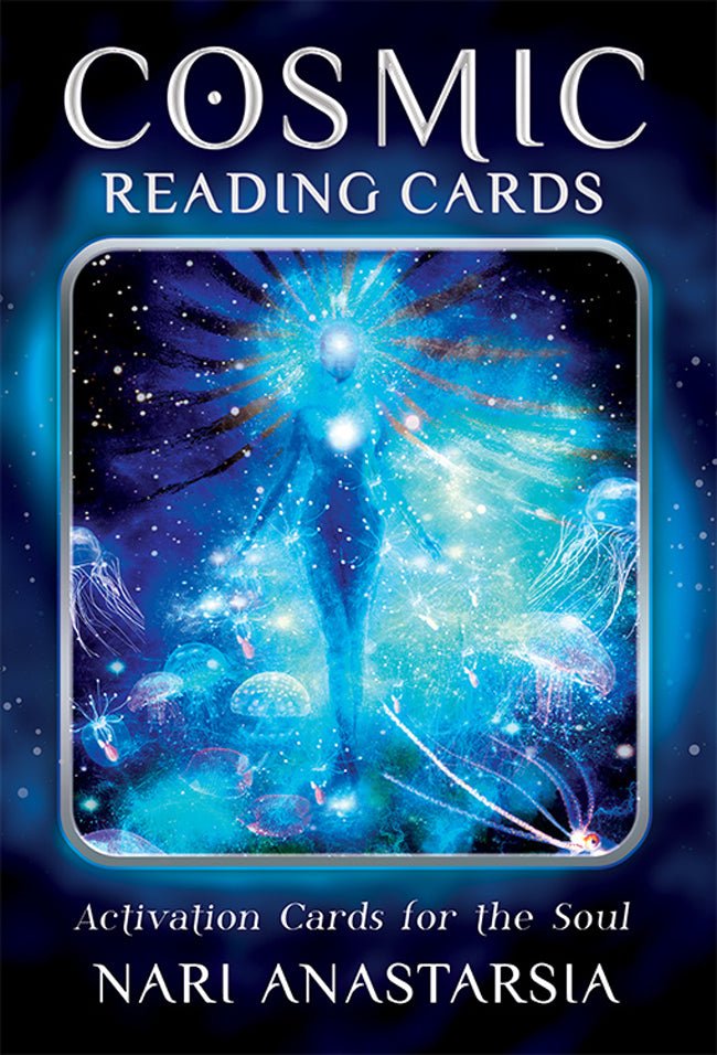 Cosmic Reading Cards blue box with starfield design by Nari Anastarsia — Eternal Spirit