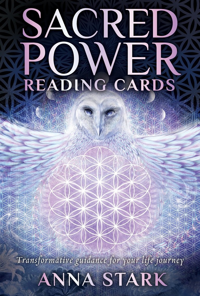 Sacred Power Reading Cards box with violet mandala and geometric design — Eternal Spirit