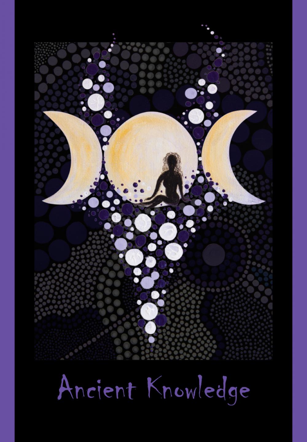 Aboriginal Goddess Chakra Oracle card featuring the deck's enchanting card art — Eternal Spirit
