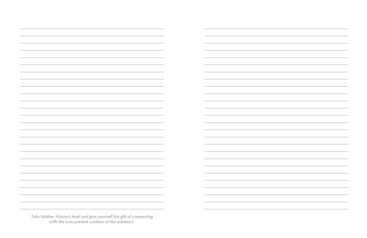 Nature's Whispers Journal featuring the journal's contemplative artwork — Eternal Spirit