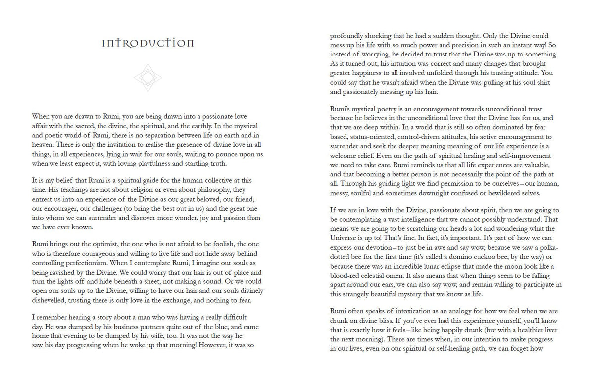 Rumi Journal offering a glimpse of the journal's inner pages — Eternal Spirit