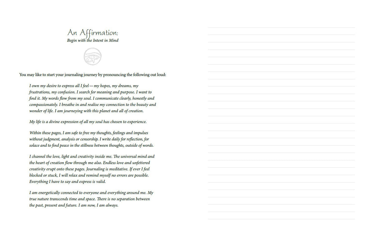 Time for the Soul Journal highlighting the journal's creative page layouts — Eternal Spirit