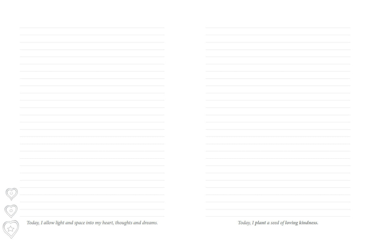 Inner Reflections Journal showing the journal's interior pages and artwork — Eternal Spirit