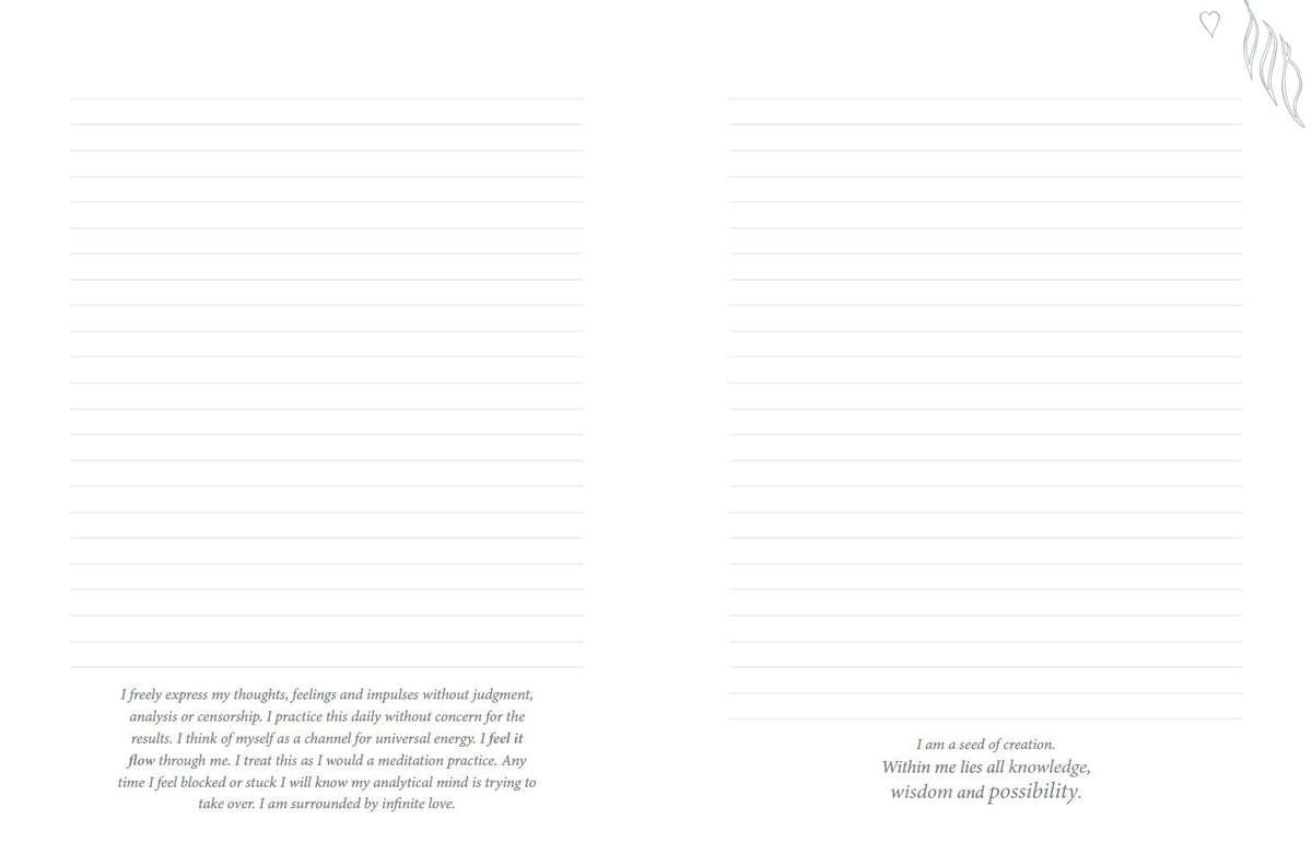 Inner Reflections Journal illustrating the journal's meditative design — Eternal Spirit