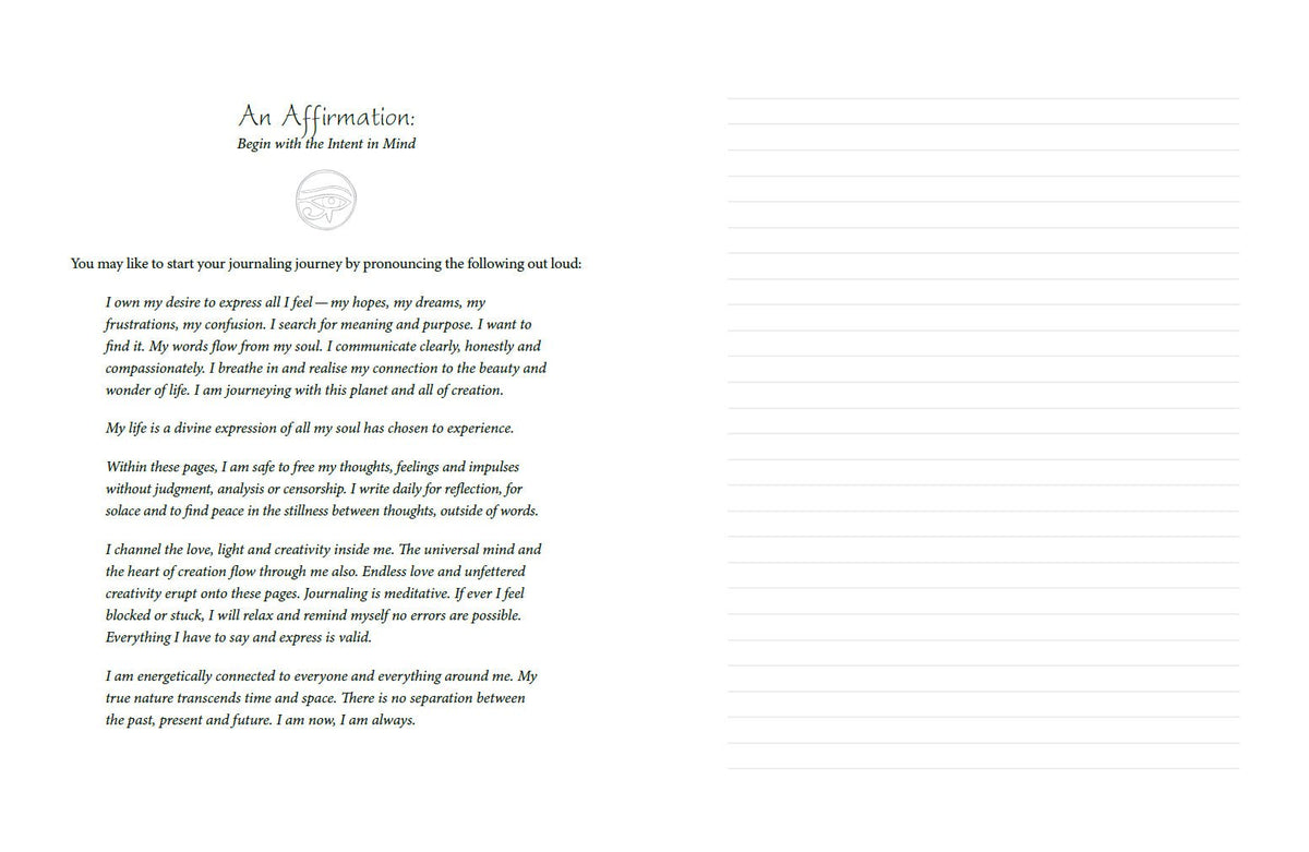 Inner Reflections Journal capturing the journal's artistic page details — Eternal Spirit