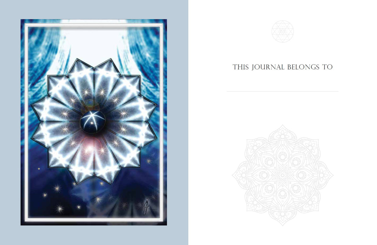 Sample page from Crystal Mandala Journal journal — Eternal Spirit