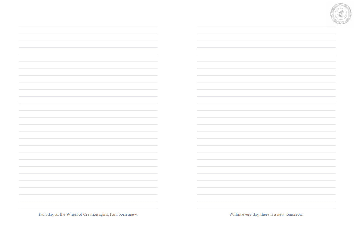 Native Heart Healing Journal highlighting the journal's creative page layouts — Eternal Spirit