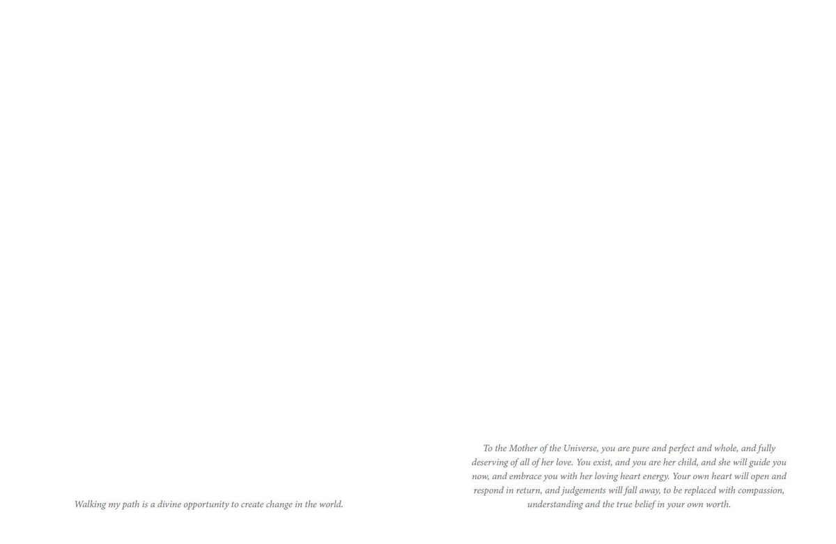Hidden Worlds Journal presenting the journal's reflective writing spaces — Eternal Spirit