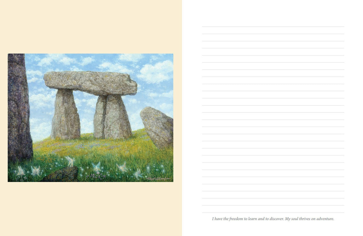 Hidden Worlds Journal showcasing the journal's inspirational illustrations — Eternal Spirit