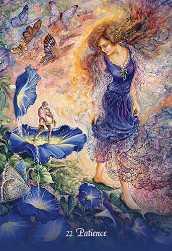 Gratitude Oracle card portraying the deck's otherworldly aesthetic — Eternal Spirit