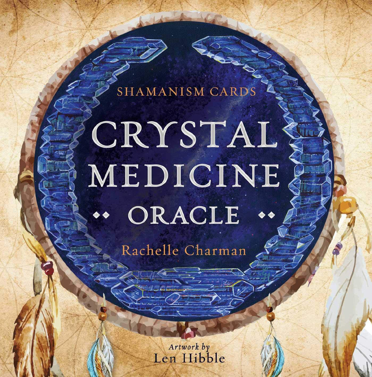Crystal Medicine Oracle box with Shamanic Cat crystal art by Rachelle Charman — Eternal Spirit