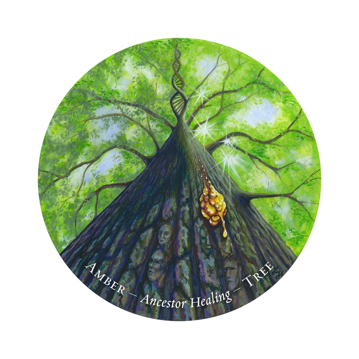 Crystal Medicine Oracle card revealing the deck's deeply layered symbolism — Eternal Spirit