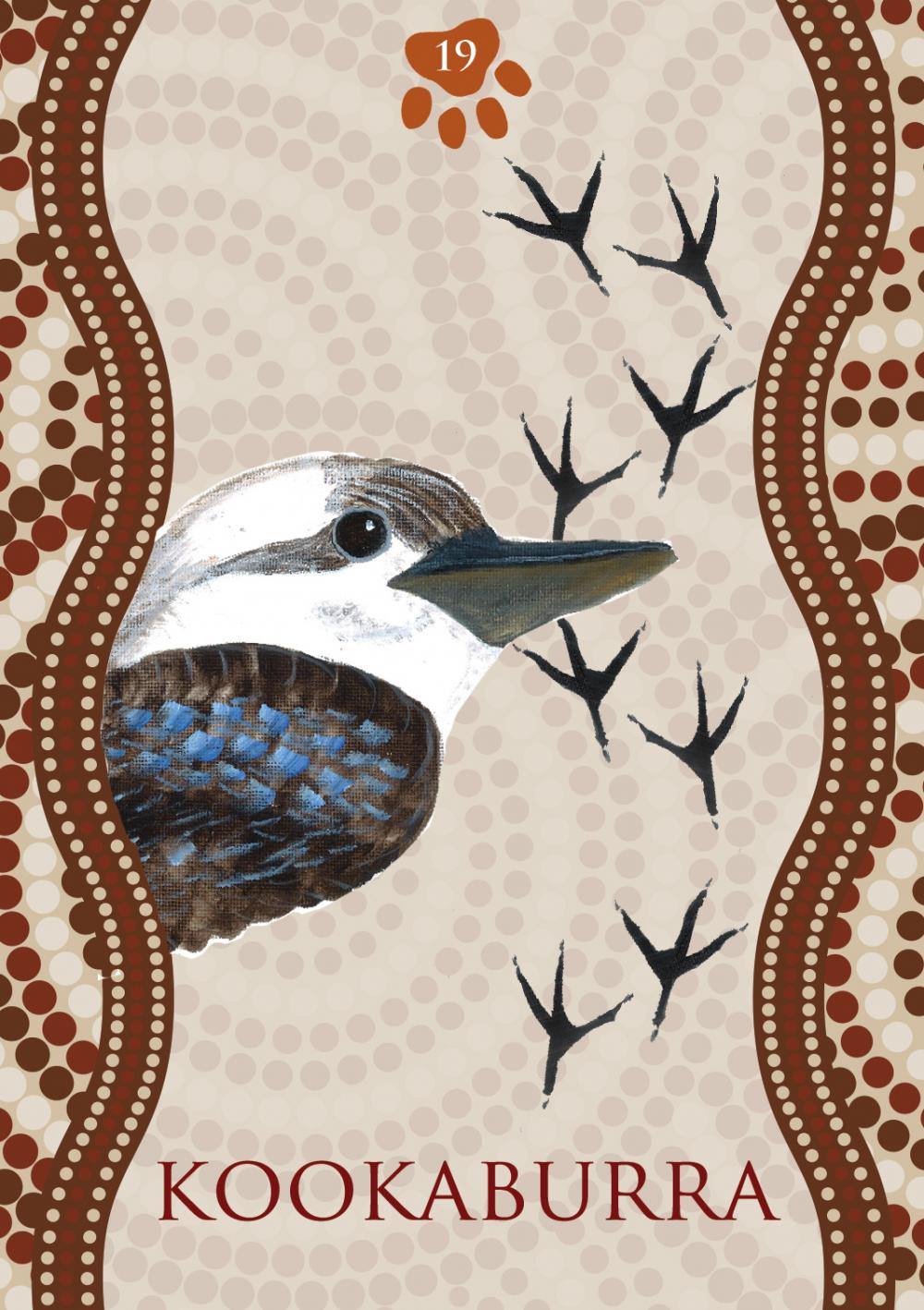 Aboriginal Healing Oracle card revealing the deck's deeply layered symbolism — Eternal Spirit