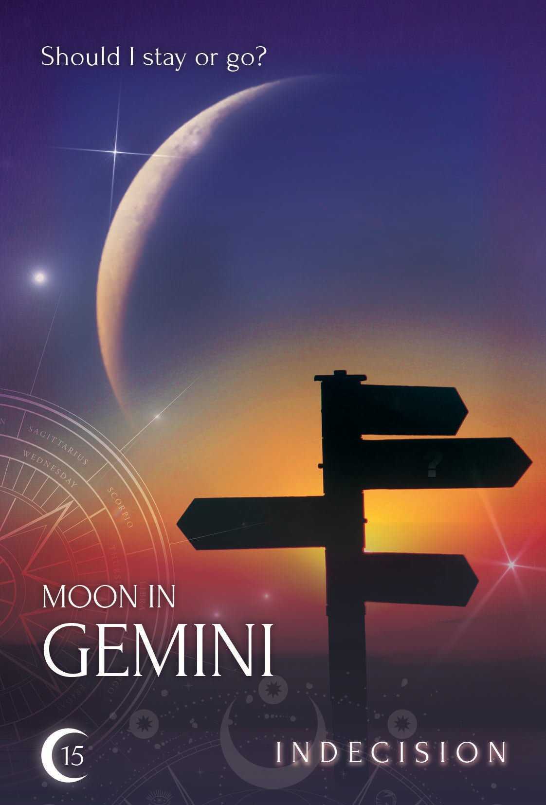 Zodiac Moon Reading Cards card demonstrating the deck's inspired artistry — Eternal Spirit