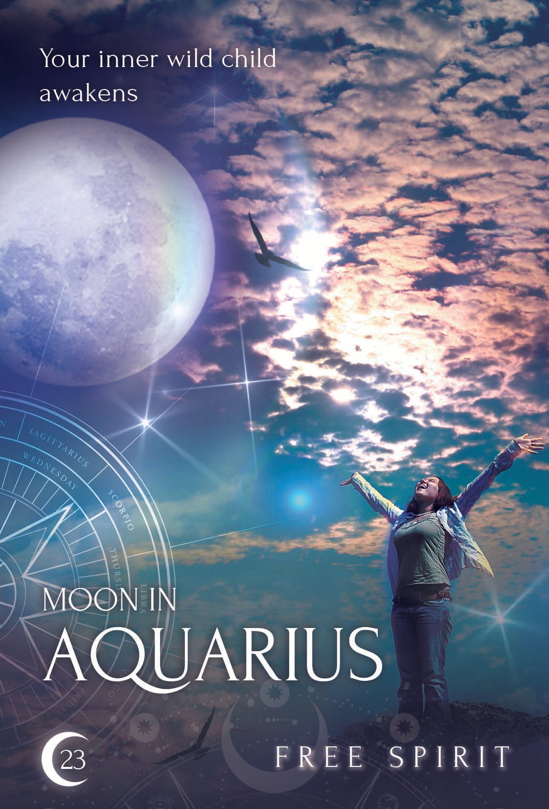Zodiac Moon Reading Cards card exhibiting the deck's transformative card art — Eternal Spirit