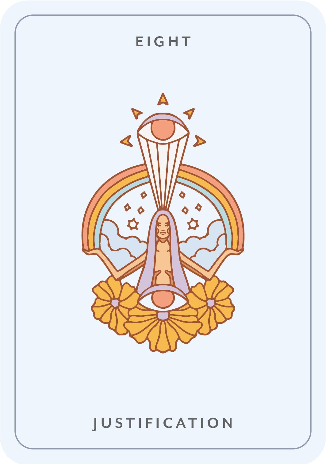 Divine Intuition Oracle card presenting the deck's visionary illustrations — Eternal Spirit