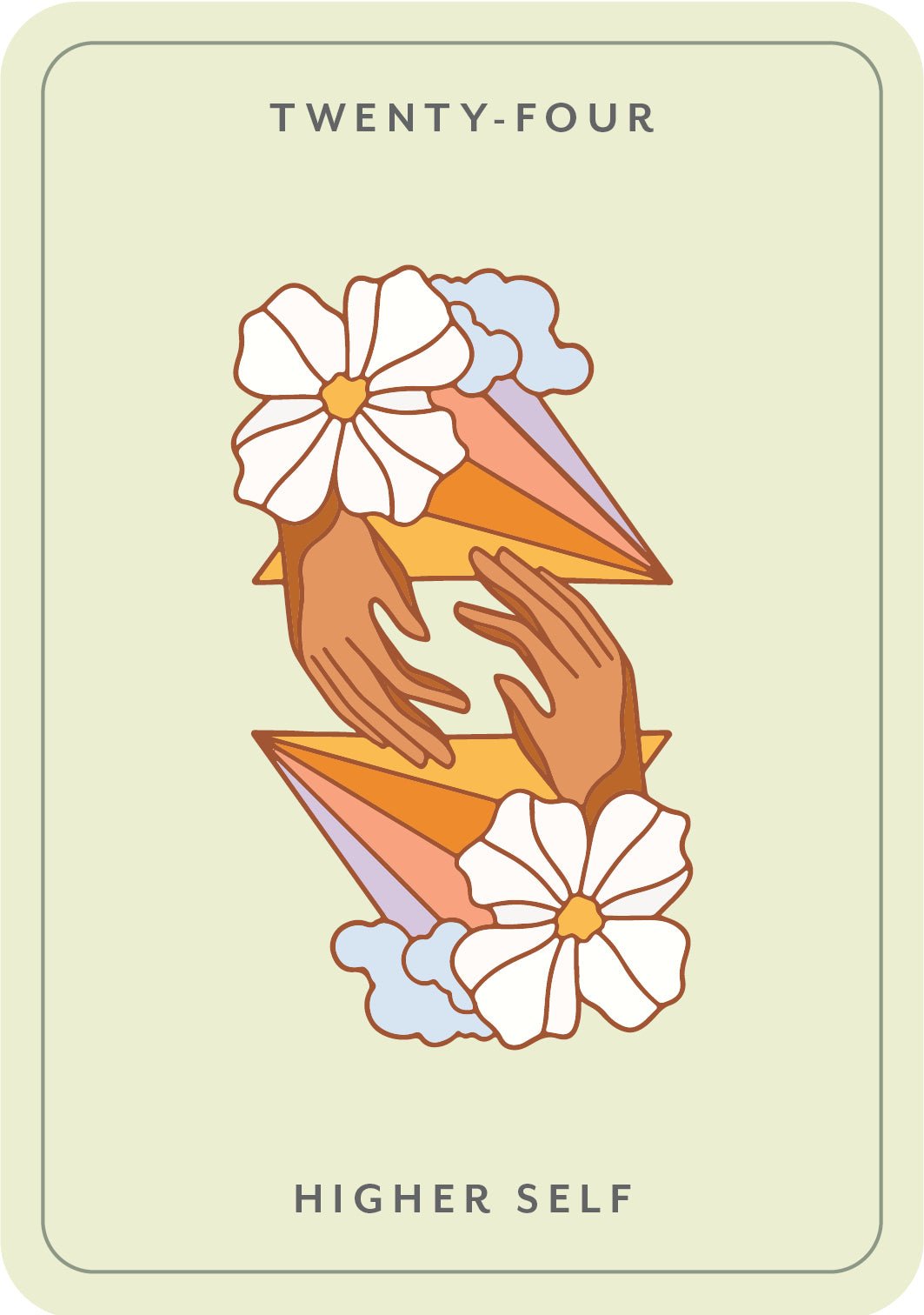 Divine Intuition Oracle card showing the deck's detailed artistic vision — Eternal Spirit