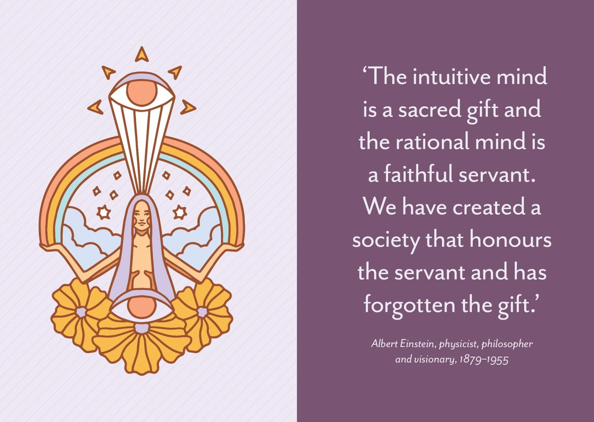 Guidebook page with intuitive text from the Divine Intuition Oracle — Eternal Spirit