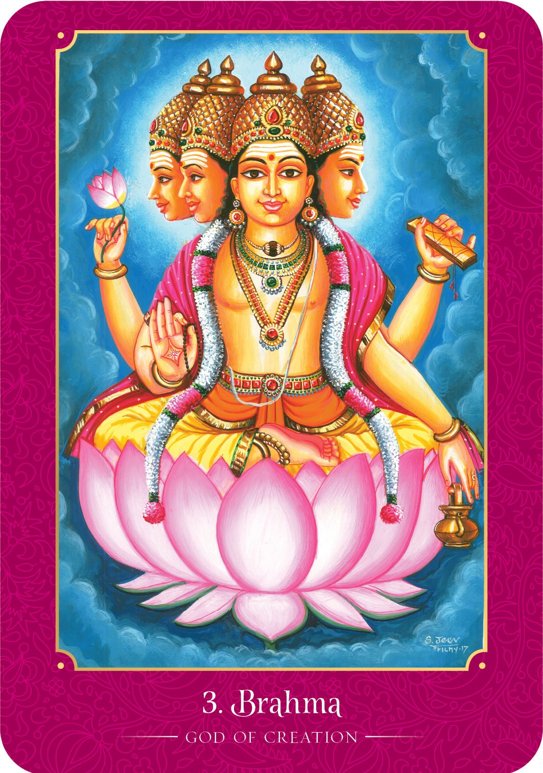 Lakshmi Oracle card featuring the deck's enchanting card art — Eternal Spirit
