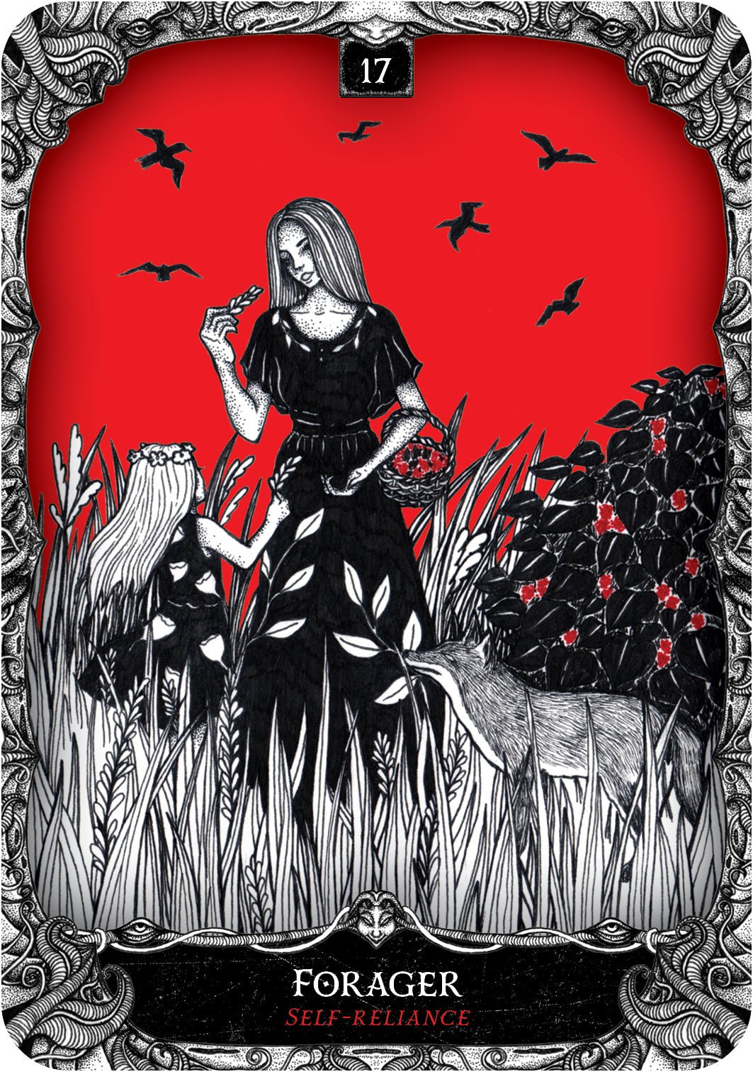 Oracle of the Witch card presenting the deck's visionary illustrations — Eternal Spirit
