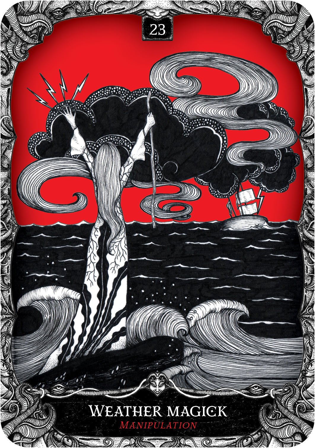 Oracle of the Witch card offering a glimpse of the deck's sacred imagery — Eternal Spirit