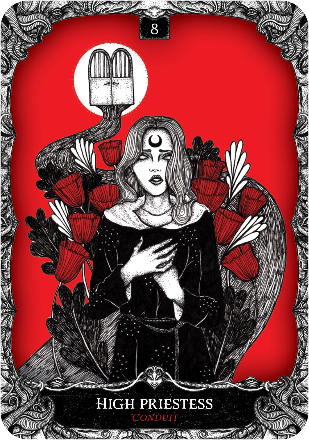 Oracle of the Witch card exploring the deck's contemplative imagery — Eternal Spirit