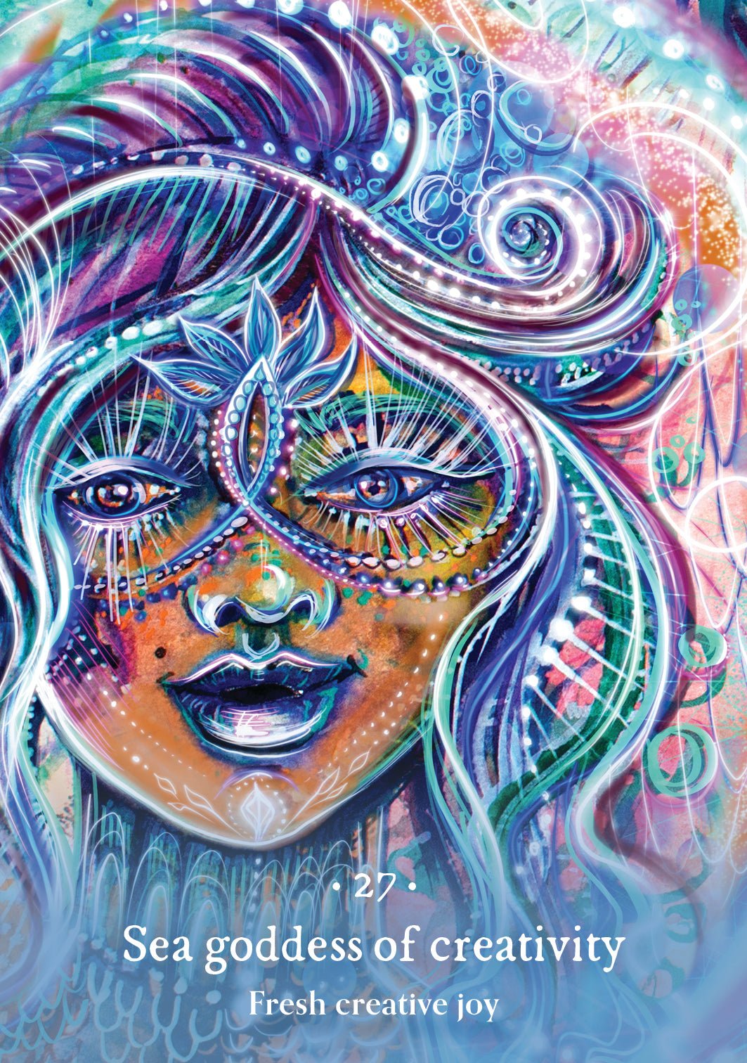 Sacred Sea Oracle card reflecting the deck's transcendent artwork — Eternal Spirit