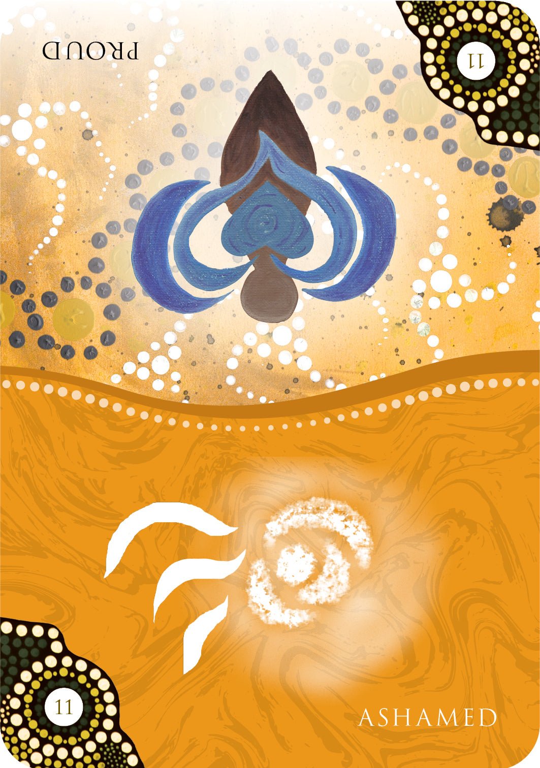 Aboriginal Ancestral Wisdom Oracle card unveiling the deck's spiritual symbolism — Eternal Spirit