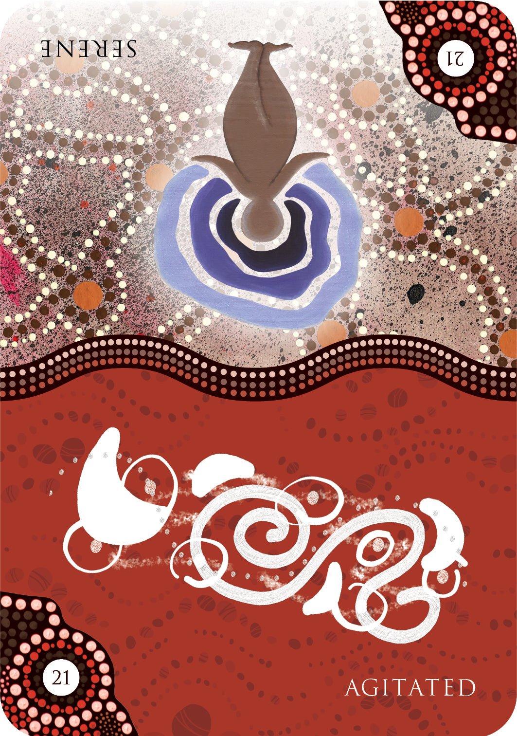 Aboriginal Ancestral Wisdom Oracle card showcasing the deck's evocative imagery — Eternal Spirit