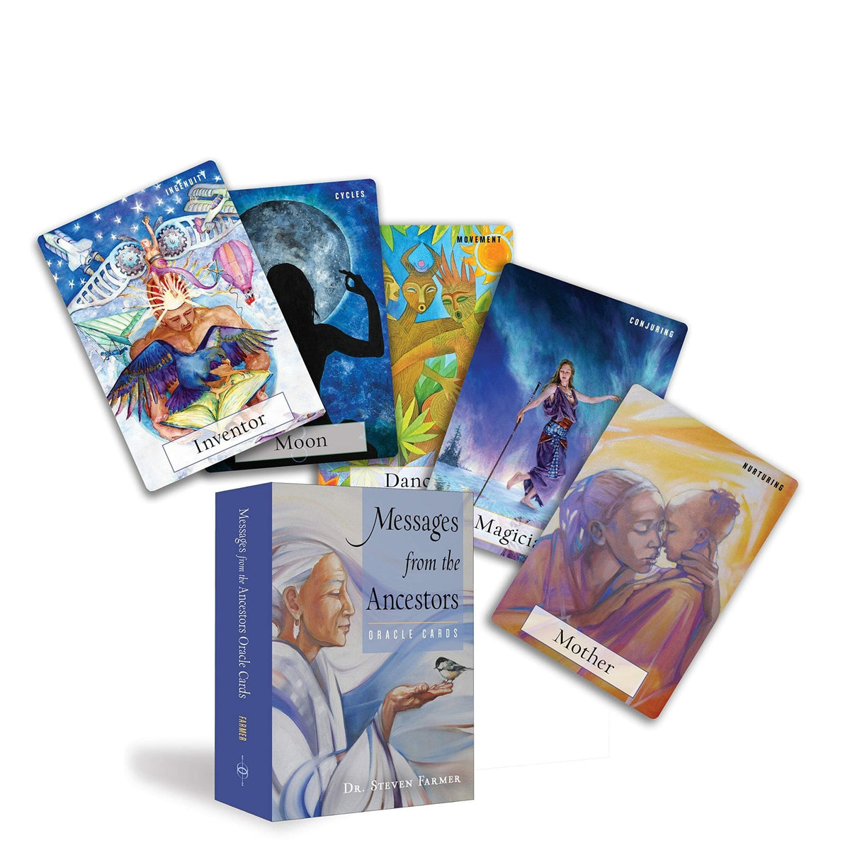 Messages from the Ancestors Oracle card sharing the deck's luminous illustration style — Eternal Spirit
