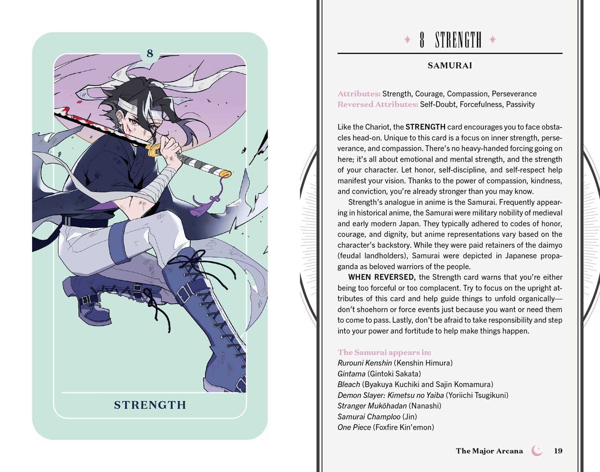 Anime Tarot card displaying the deck's hand-painted illustrations — Eternal Spirit
