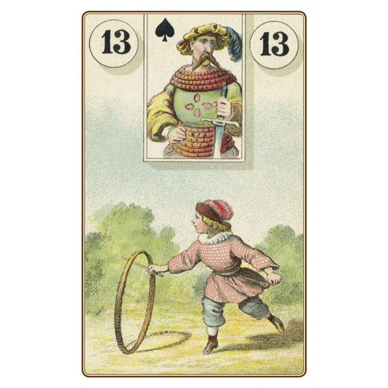 Lenormand Oracle card offering a glimpse of the deck's sacred imagery — Eternal Spirit