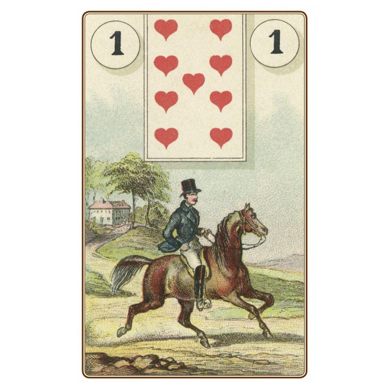 Sample page from Lenormand Oracle Lenormand deck — Eternal Spirit