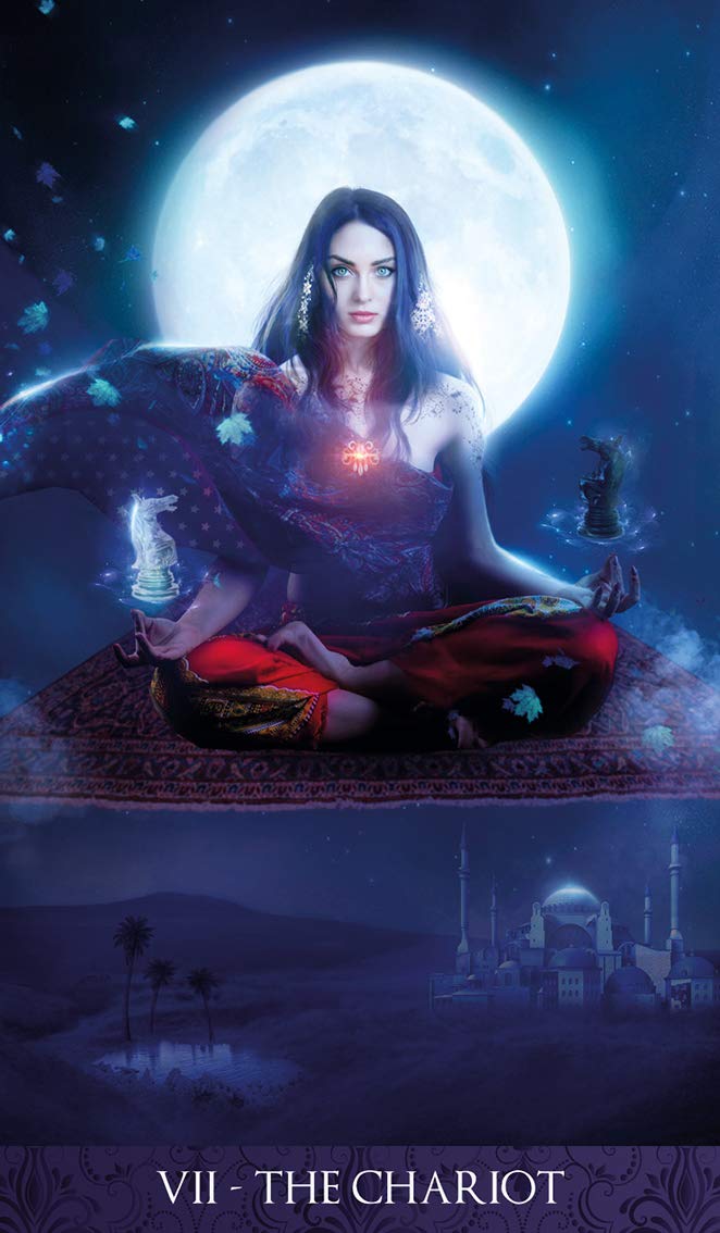 Sample card from the Tarot De La Nuit tarot deck — Eternal Spirit