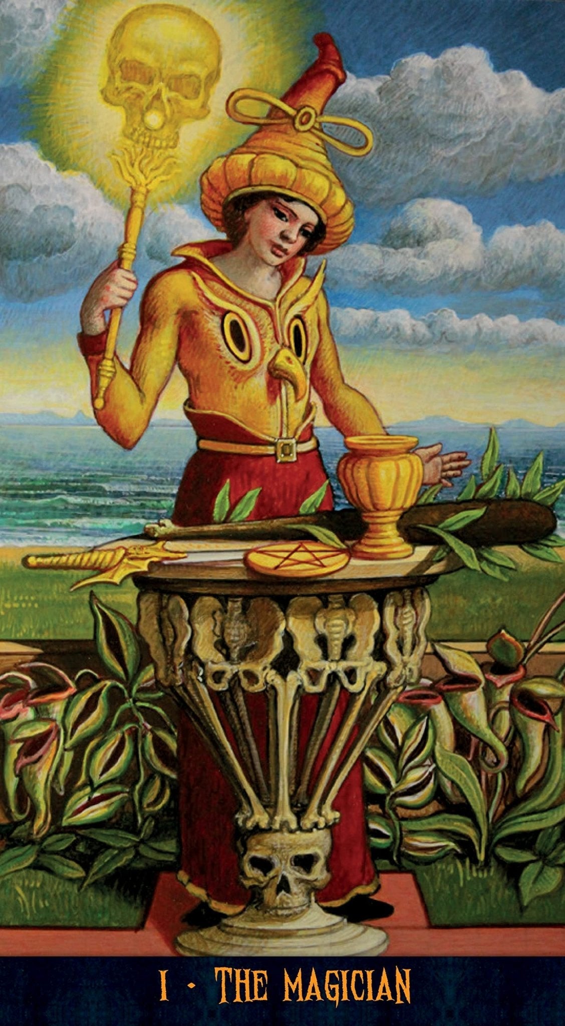 Jack O Lantern Tarot card portraying the deck's otherworldly aesthetic — Eternal Spirit