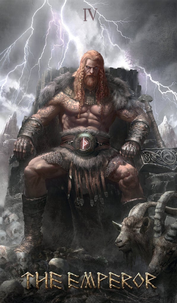Runic Tarot Kit card showing the deck's detailed artistic vision — Eternal Spirit