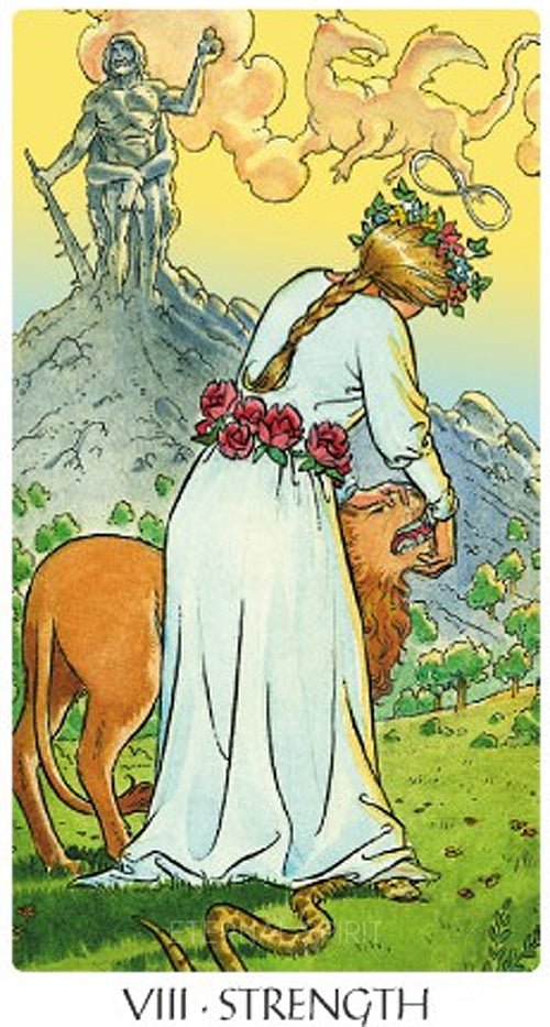Sample card from the Tarot of the New Vision (Mini) tarot deck — Eternal Spirit