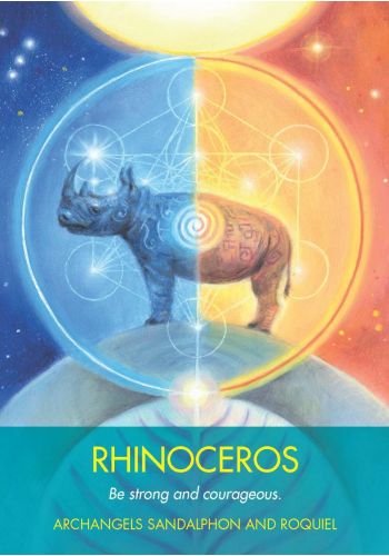 Archangel Animal Oracle card portraying the deck's otherworldly aesthetic — Eternal Spirit