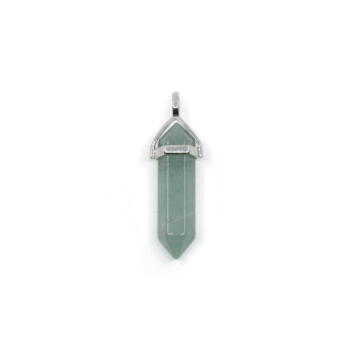 double terminated pendant in Aventurine (Green), showing natural stone detail — Eternal Spirit