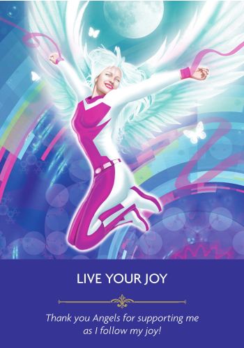Angel Prayers Oracle card presenting the deck's visionary illustrations — Eternal Spirit